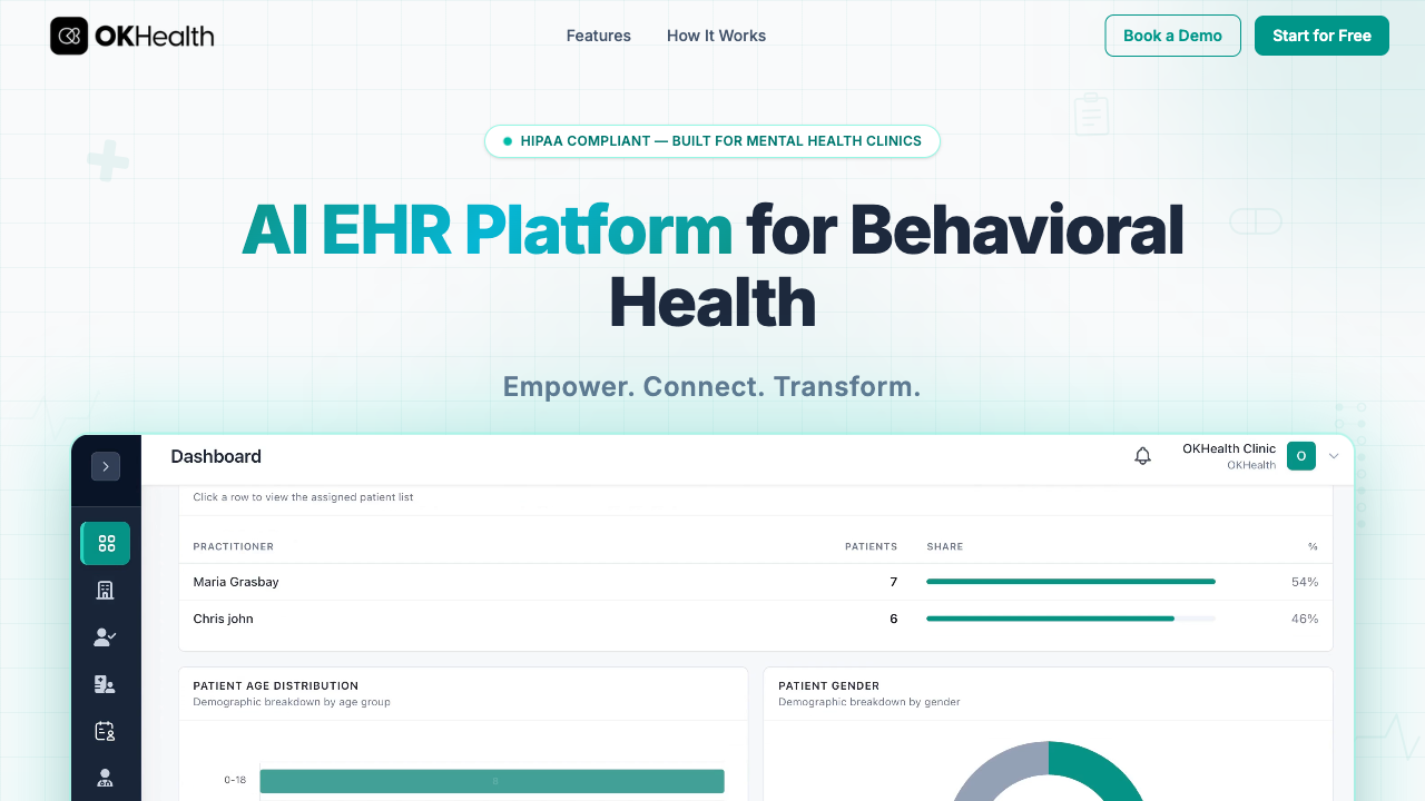 OKHealth website hero